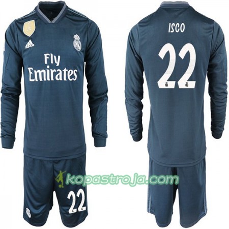 Billiga Fotbollströjor Real Madrid ISCO 22 Barn Borta tröja 2018/19 Långärmad